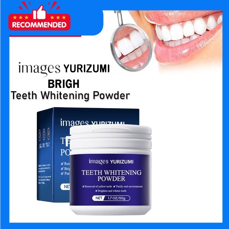 (PROMO) Images Yurizumi Teeth Whitening Powder Pemutih Gigi Kuning Permanen Ori Permanen Sekelas Bre