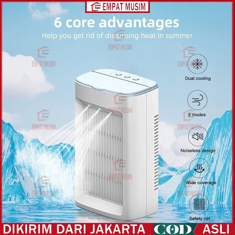 Kipas Pendingin Tahan Lama / AC Portable Air Cooler Super Dingin 200ml / Kipas Angin Portable Mini k