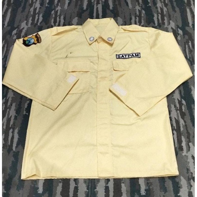 SERAGAM PDL SATPAM/BAJU PDL SATPAM CREAM