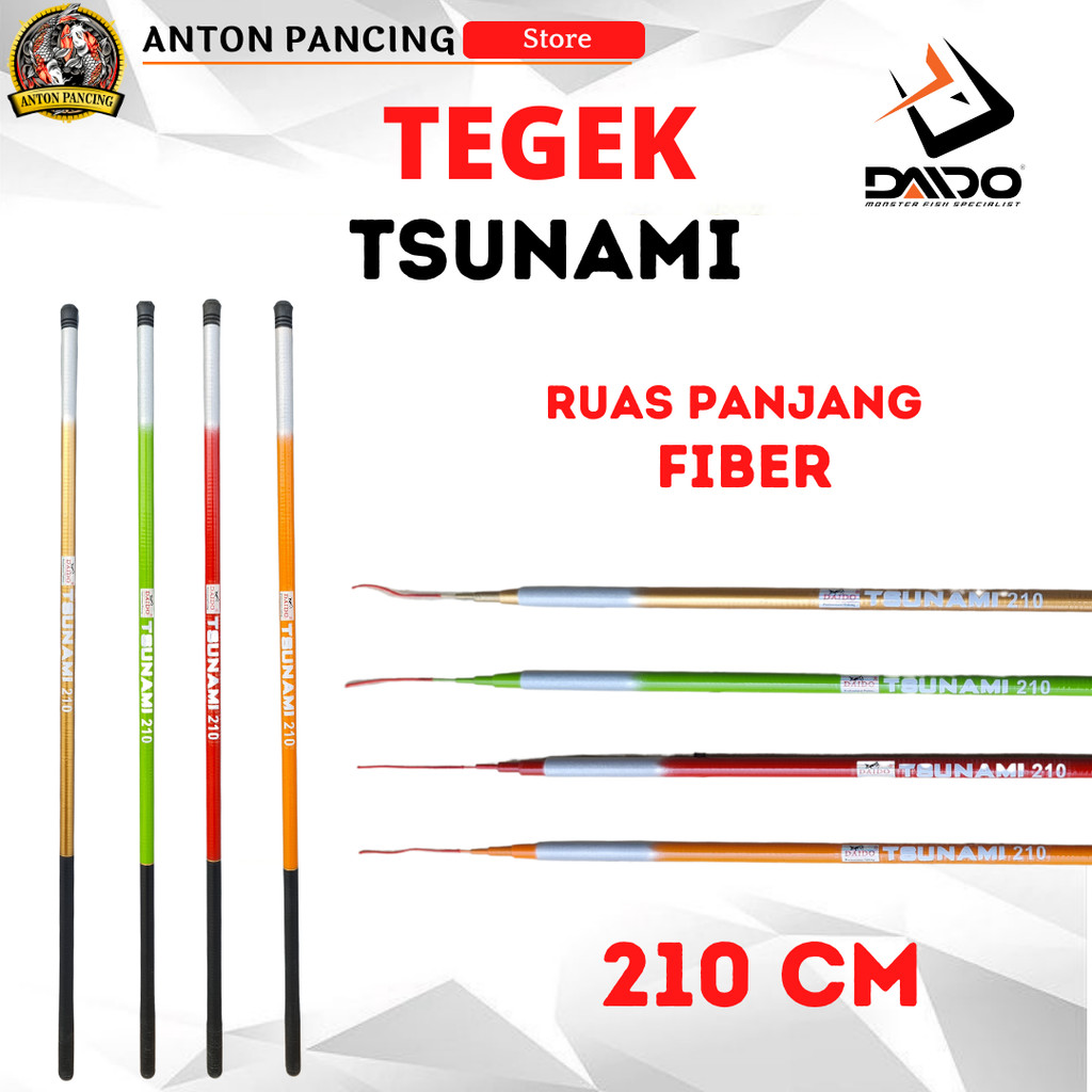 Tegek Ruas Panjang Tsunami Daido Fiber 210 CM