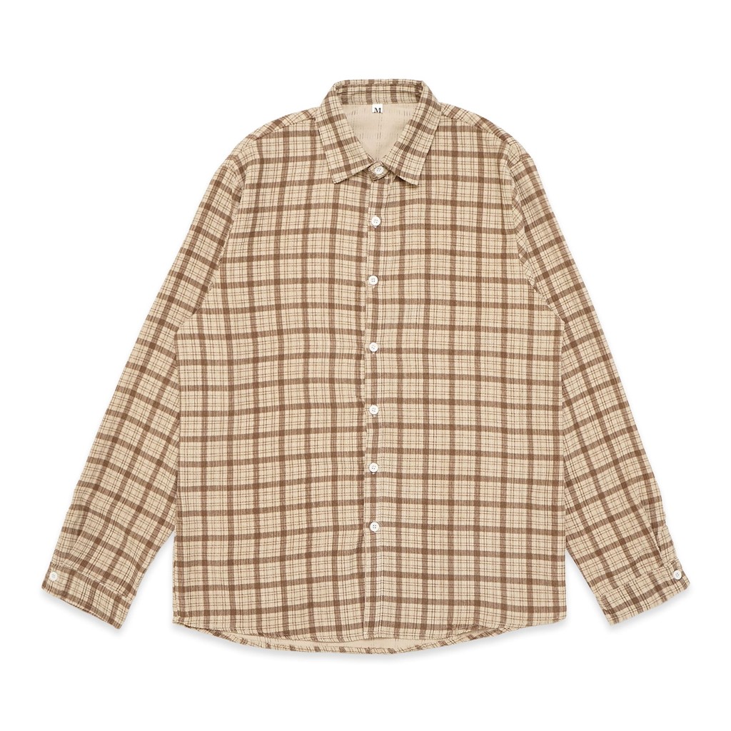SHN Plaid Corduroy Long Sleeve Shirt