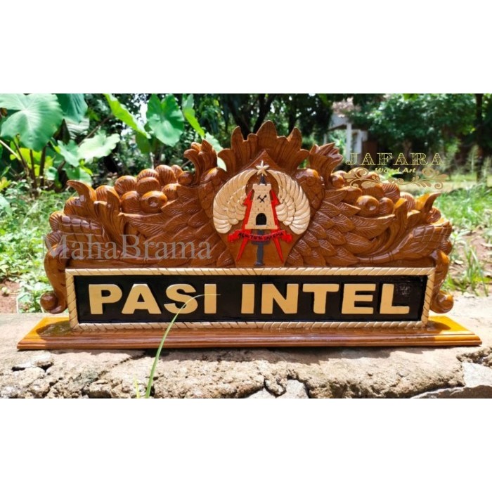 

Papan Nama Jabatan Logo TNI AD, Papan Nama Meja Bisa Custome MB3212