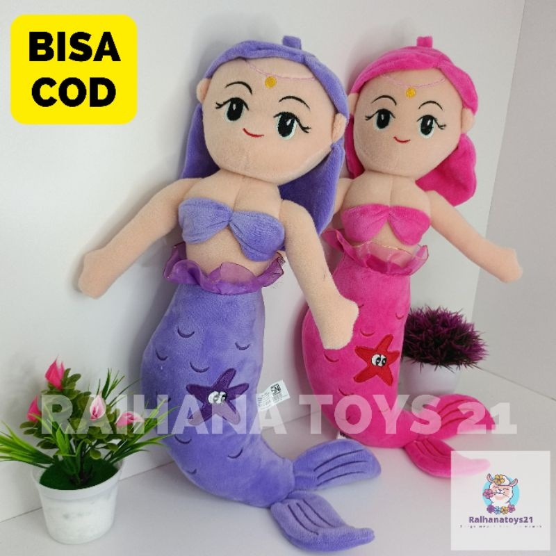 Boneka Putri Duyung 52cm Lucu hadiah anak / Boneka mermaid Queen