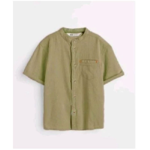 BAJU KEMEJA HNM SIMPLY BASIC GREEN ANAK LAKI LAKI HM