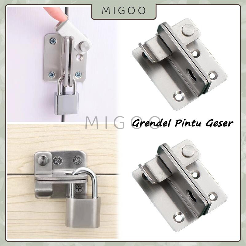 Slot Kunci Pintu Geser Bahan Stainless / Skunci Geser Pintu