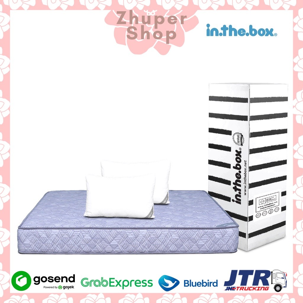 INTHEBOX HYBRID Kasur Busa FREE Bantal Size 90x200, 100x200, 120x200, 140x200, 160x200, 180x200, & 2