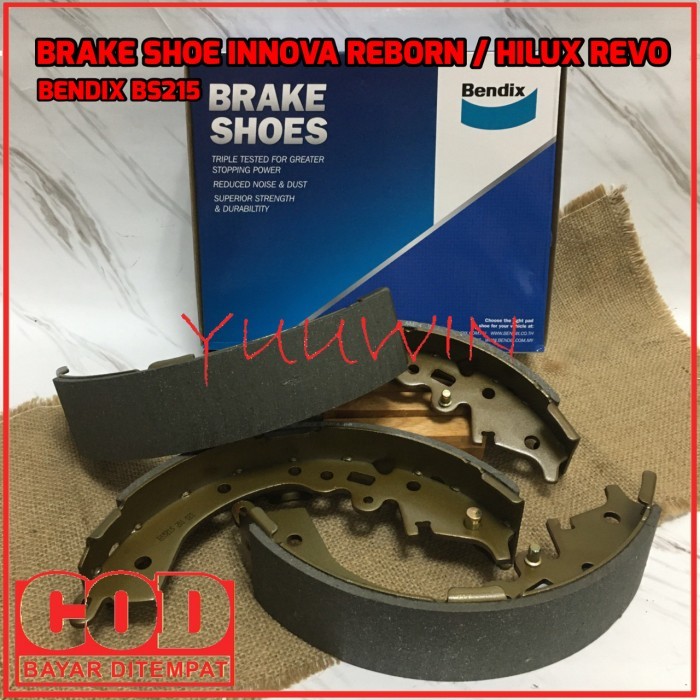 BRAKE SHOE INNOVA REBORN BENDIX BS215 - REM BELAKANG INNOVA REBORN