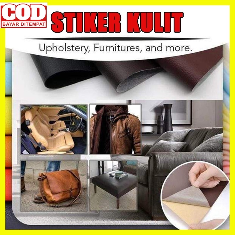 【Persediaan】60*140cm sticker kulit sofa meteran kursi kulit sticker sofa perekat stiker kursi sofa l