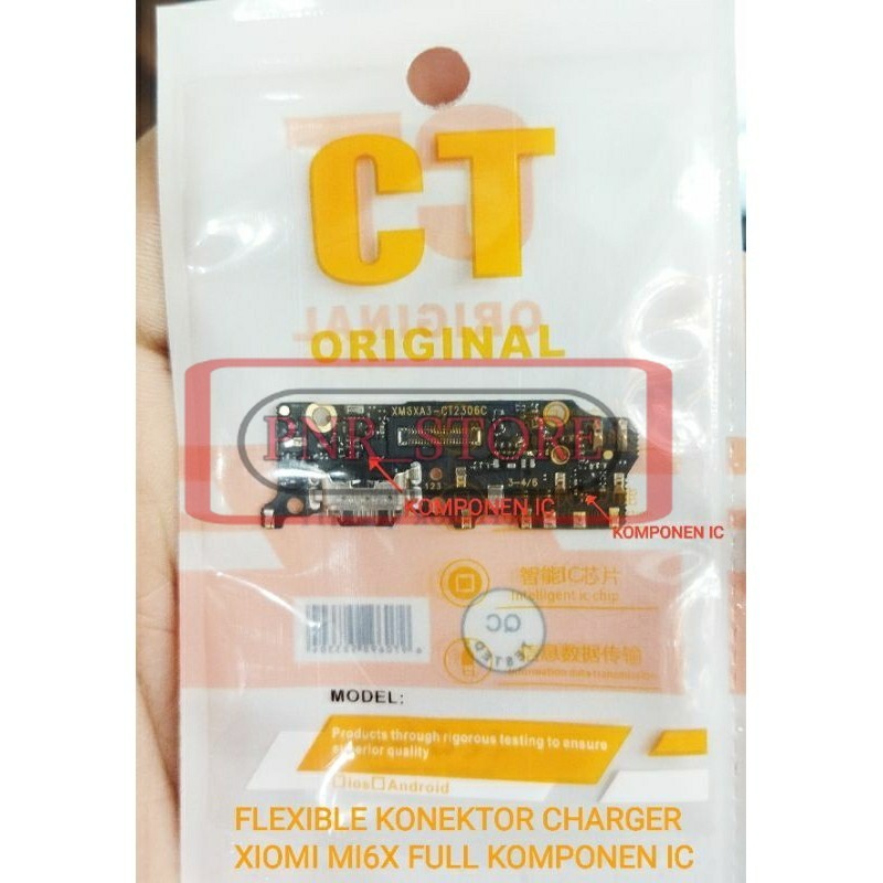 FULL IC + FLEKSIBEL KONEKTOR CHARGER MI6X / MI A2 ORIG1NAL FULL KOMPONEN IC