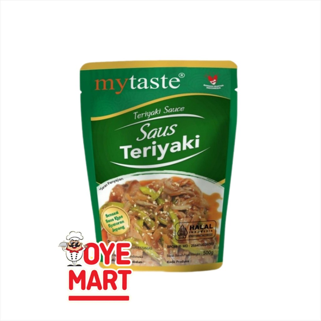 

MYTASTE TERIYAKI SAUCE 500GR / SAUS TERIYAKI / SAUS KHAS JEPANG