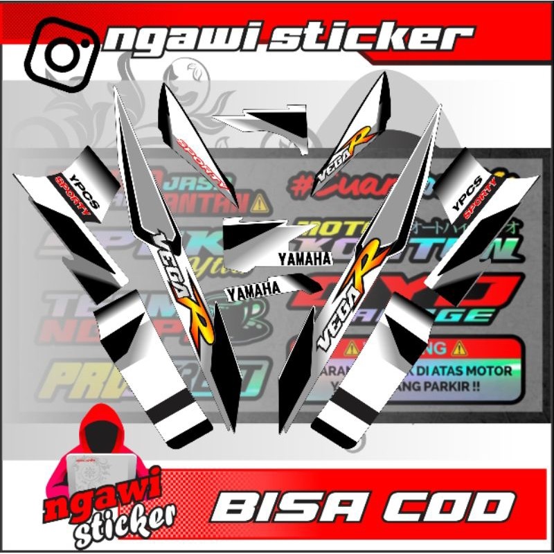 STRIPING VEGA R LAMA 2005 VEGA KOTAK | STIKER STRIPING VARIASI VEGA R LAMA STRIPING HONDA TERMURAH