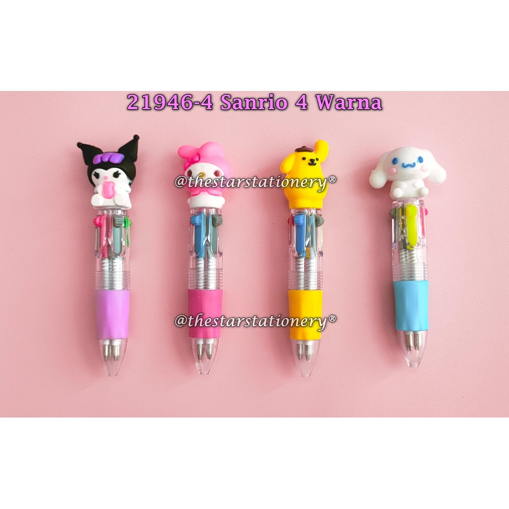 

(1 Biji) Bolpen Cetek 4 Warna Sanrio Mini / Bolpen GXIMP 4 Warna Mini / Bolpen Mini 4 Warna Avengers