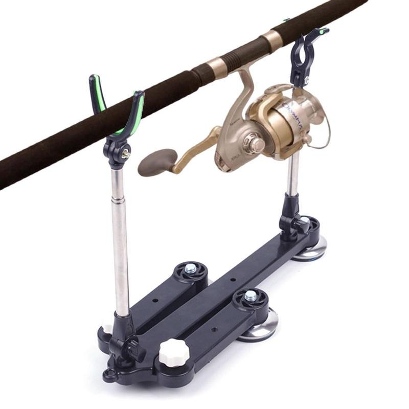 Fishing Rod Holder Fish Pole Holder Ground Bank Fishing Rod Rack Stand Adjustable Fishing Rod Access