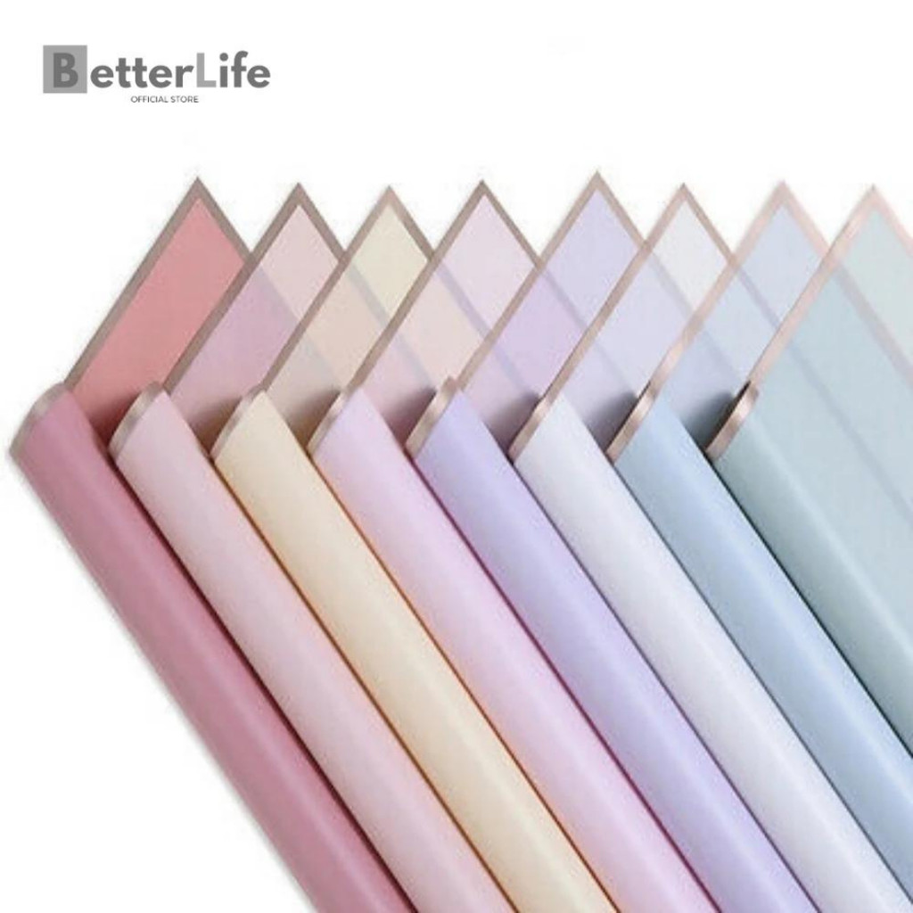 

Better Life - Kertas Buket Flower Wrapping Paper Cellophane Gold Line Color Waterproof (ECER) EMYAB