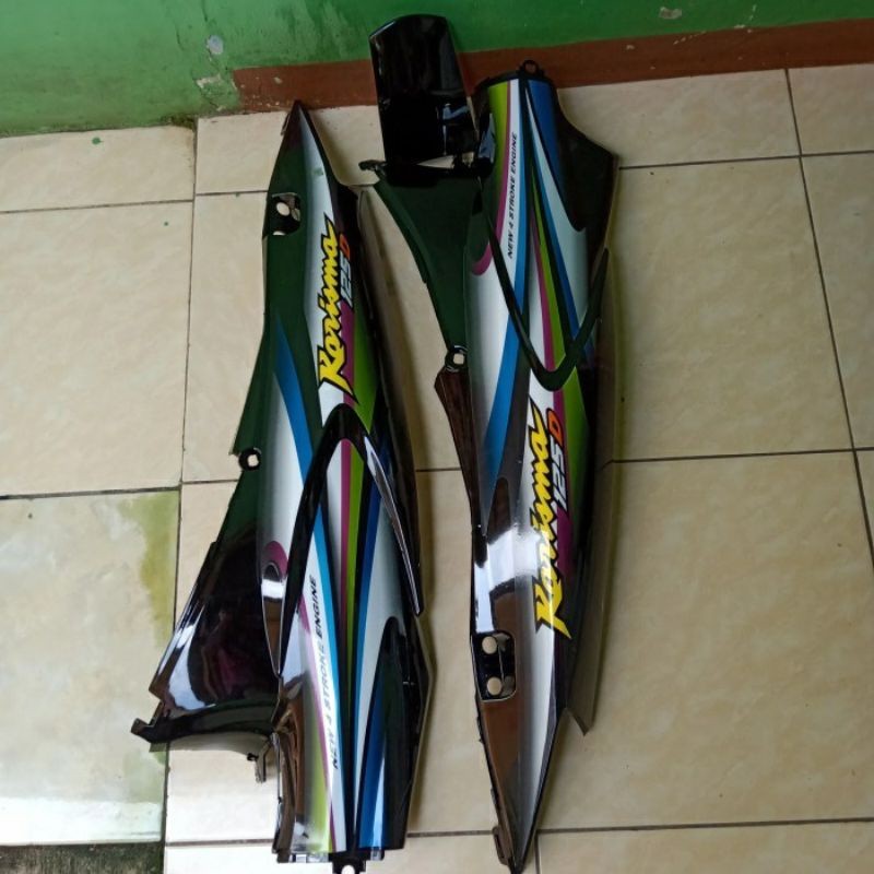 Cover Body Belakang Karisma D, Bodi Belakang Honda Karisma 125D plus Striping
