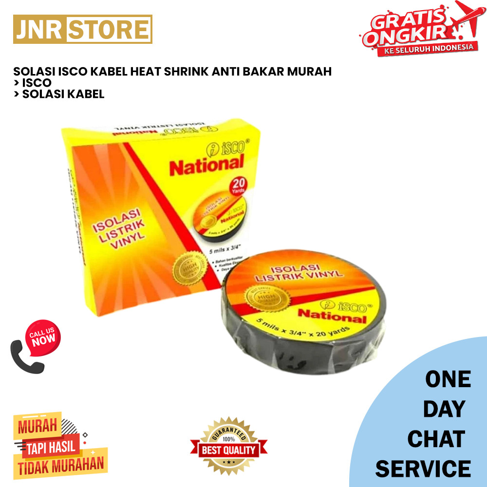 SOLASI ISCO KABEL HEAT SHRINK ANTI BAKAR MURAH [JUNIOR]