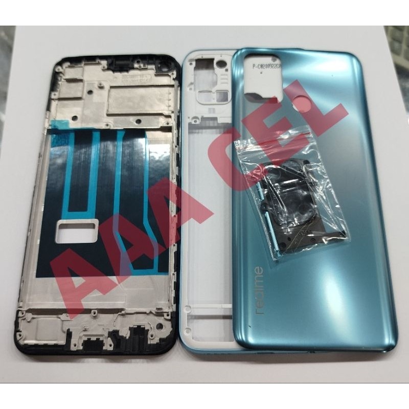 kesing housing casing frame + bezel + backdoor + ring lensa kamera  REALME C17 / 7i