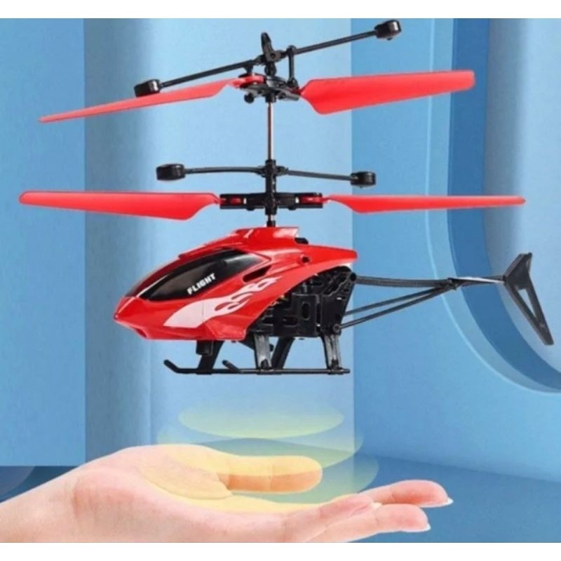 MAINAN ANAK HELIKOPTER PESAWAT TERBANG SENSOR TANGAN REMOT