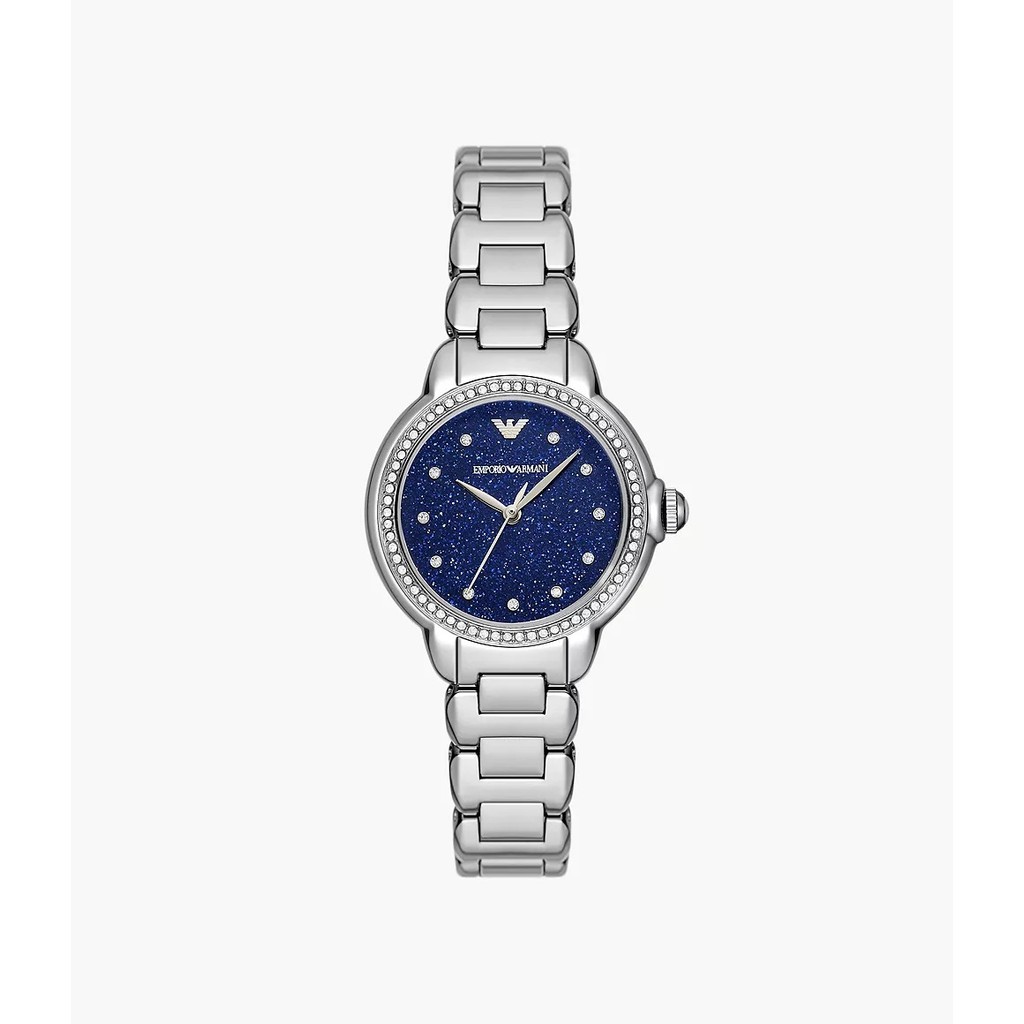 Emporio Armani Mia Blue DialThree-Hand Stainless Steel Jam Wanita - AR11630