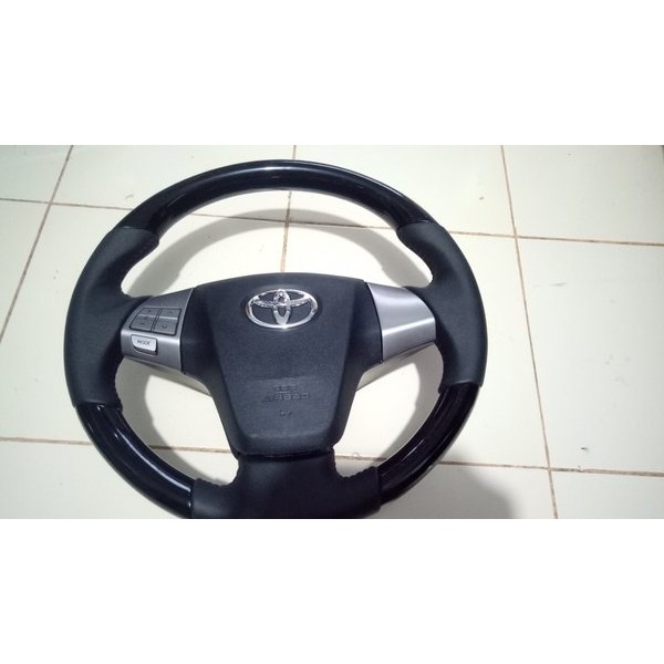 STIR AIRBAG TOYOTA AVANZA CALYA RUSH KOMPLIT TOMBOL AUDIO PANEL WOOD