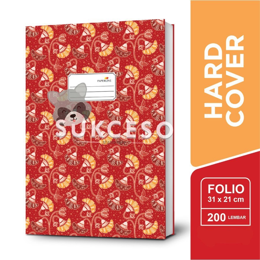 

Paperline Buku Hardcover Folio 200 Lembar