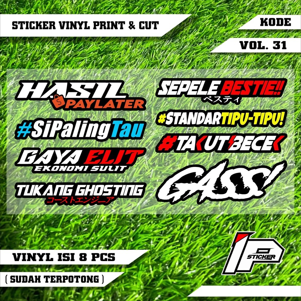 (COD) STICKER PACK RACING CUTTING sticker motor variasi Racing terbaru STICKER PACK RACING CUTTING d