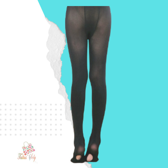 ✨TERLARIS✨ -Stoking Ballet 90D With Foot Hole Stoking  Lubang Kaki Anak Remaja - Warna Kulit, S
