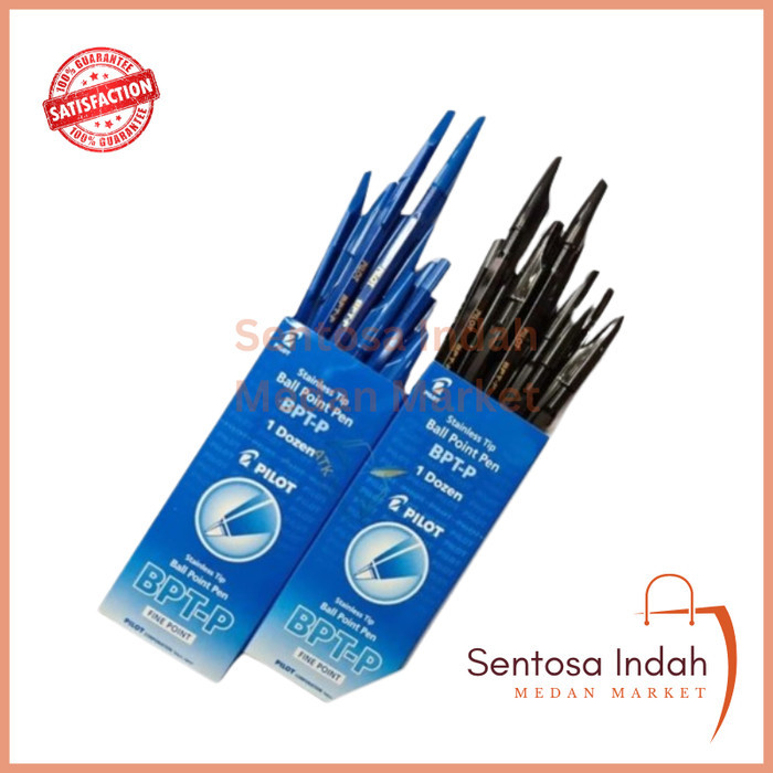 

Pulpen / Ballpoint Pen Pilot BPT-P Stainless Tip 0,7mm Isi 12 Pcs