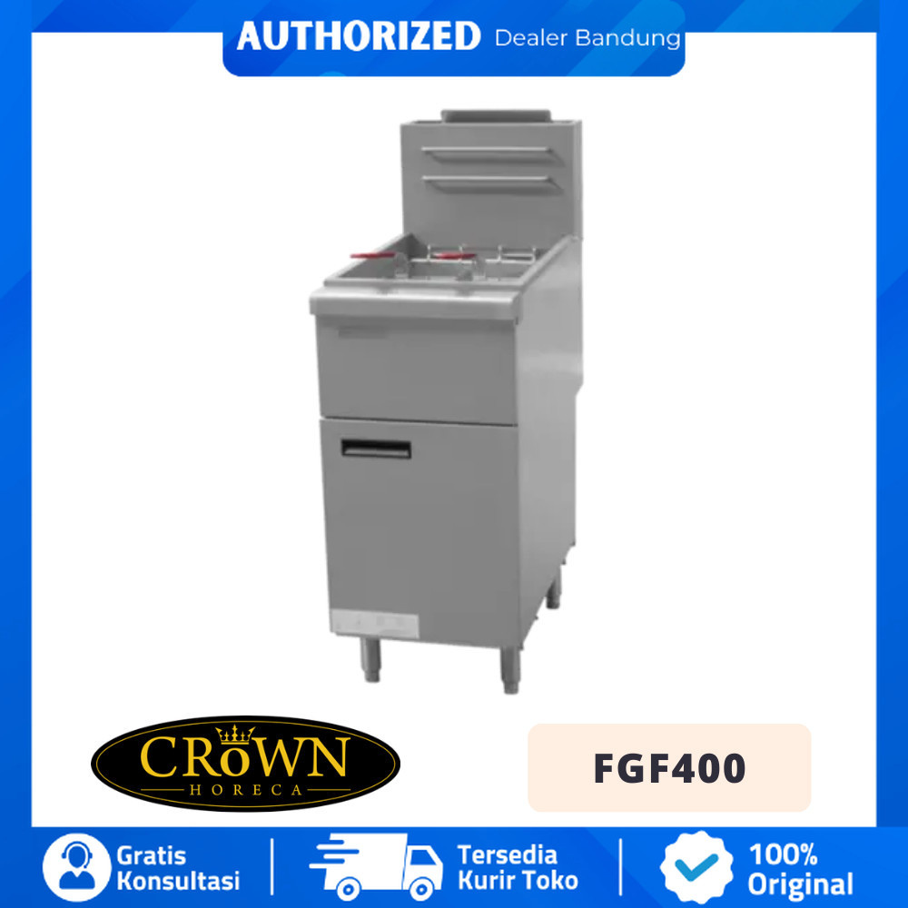 CROWN HORECA FGF400 STANDING GAS DEEP FRYER DEEP FRYER GAS STANDING