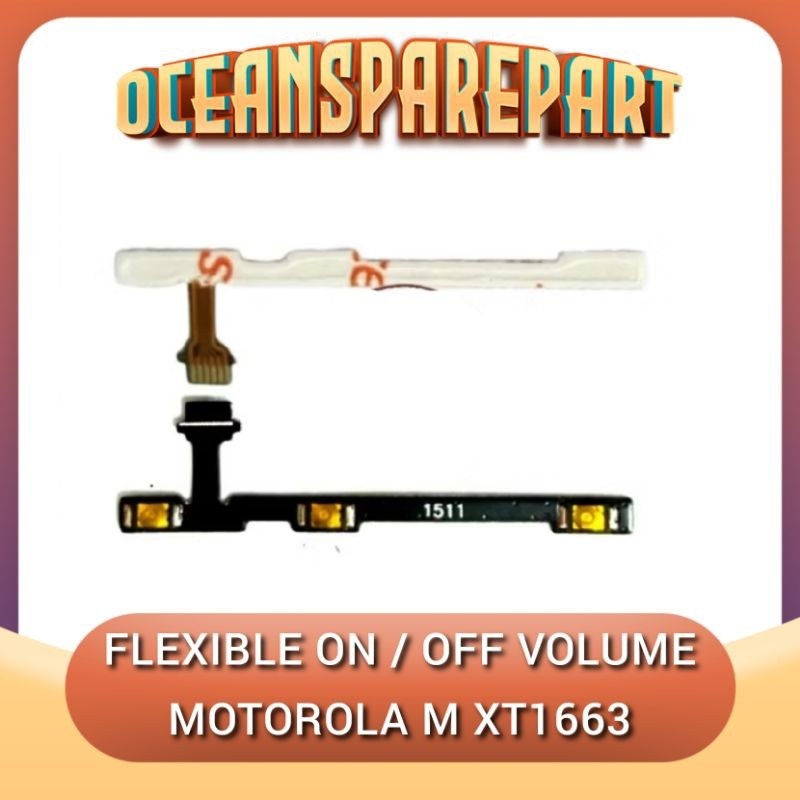 Flexibel flexible on off volume Motorola M XT1663 Fleksibel Fleksible On Of vol tombol power Moto m