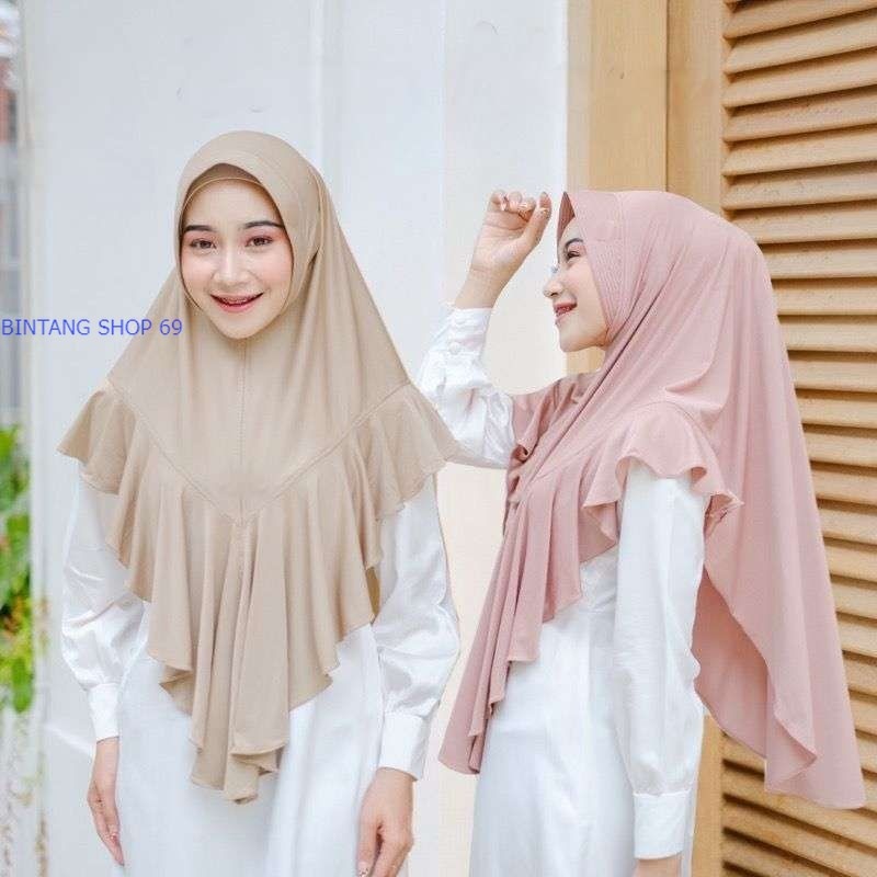 BERGO REMPEL JERSEY | HIJAB BERGO DAILY /HIJAB BERGO INSTAN PET