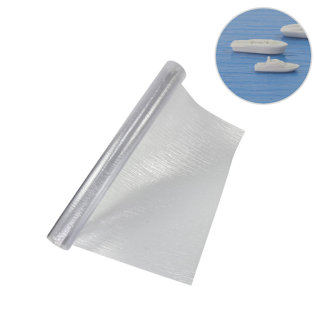

1pcs Water Sheet Ripple Realistic Clear 110cm*55cm for Model Layout SM01