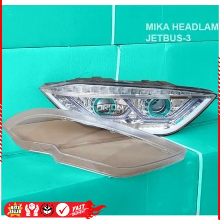 Mika Headlamp Lampu Depan Jetbus 3Ori Ori