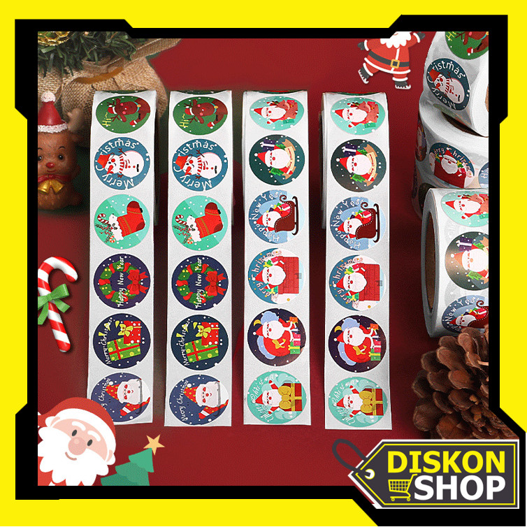 

Diskon Shop - 6464 Stiker Kado Natal 500 PCS / Cute Christmas Sticker Hampers