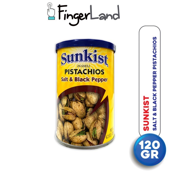 

Best Seller SUNKIST Salt & Pepper Pistachios 120 gram Snack Kacang Pistachios