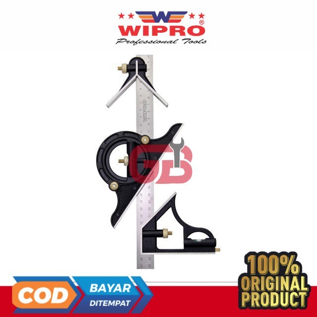 Penggaris Kombinasi  PGK-412S 12" Wipro
