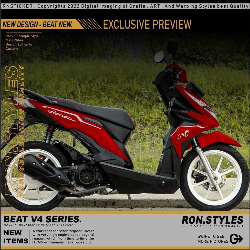 CUTTING STRIPING VARIASI BEAT NEW 2016 SAMPAI 2019 STRIPING BEAT NEW STIKER BEAT NEW STRIPING VARIAS