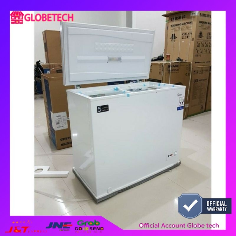 FREEZER BOX Midea Hs 390 Ck Chest Freezer Box Hs390Ck Lemari Pembeku 300 Liter Free ongkir bandar la