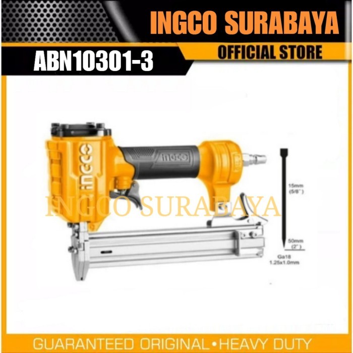 

INGCO ABN10301-3 AIR BRAD NAILER (10-30MM) PAKU TEMBAK ANGIN PNEUMATIC