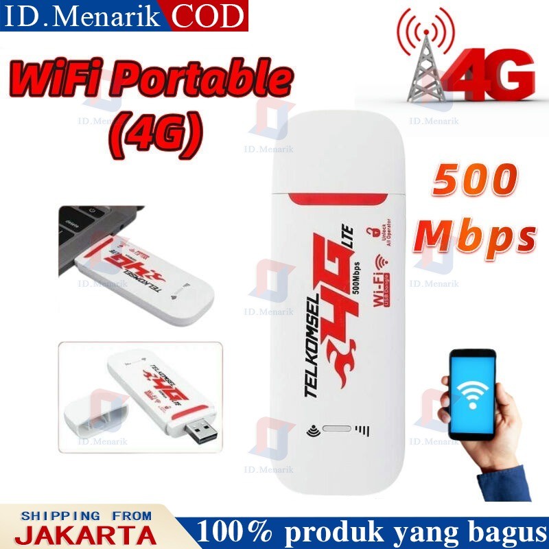 Modem Usb Wifi 4G LTE Wi-Fi Telkomsel 500mbps Modem WIFI LTE Wingle USB Mifi All Operator Telkomsel 