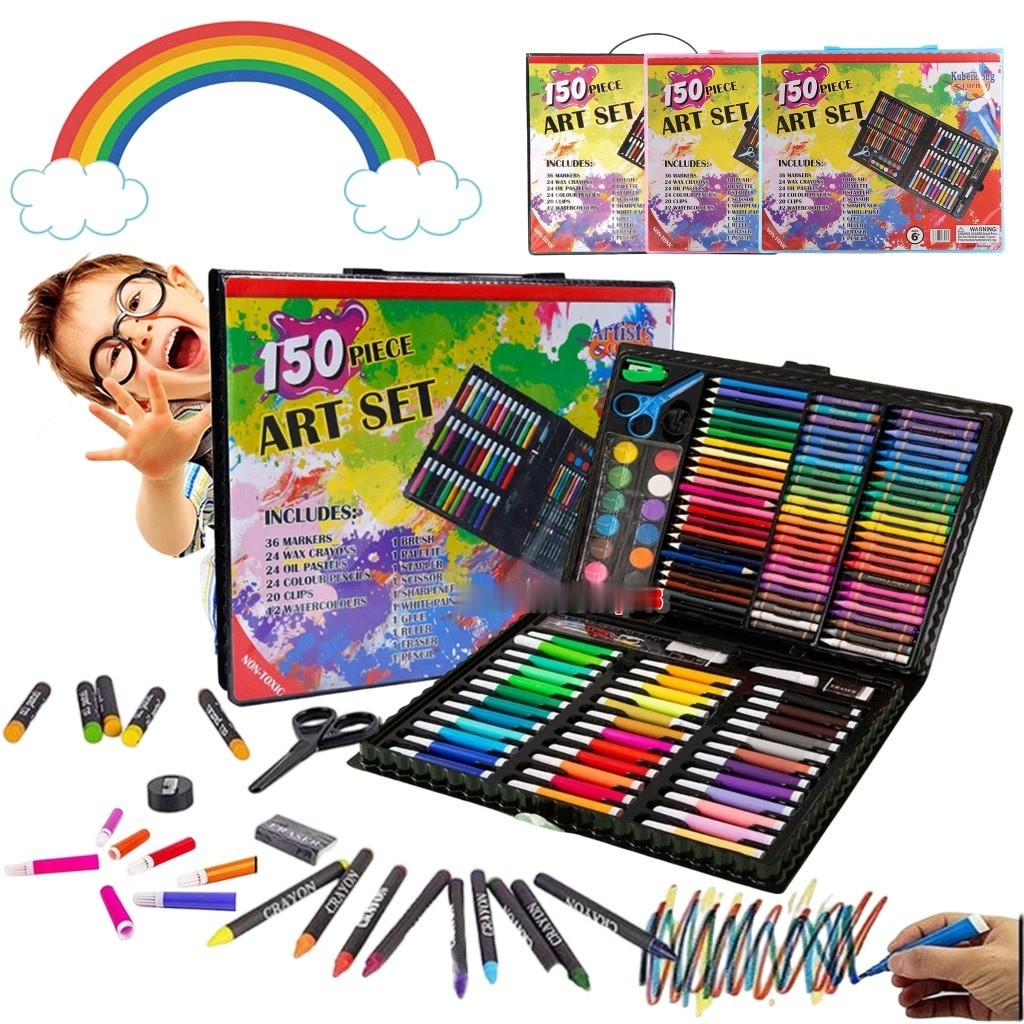 

POL0059 ART SET ANAK 150 PCS SPIDOL CRAYON SET MENGGAMBAR