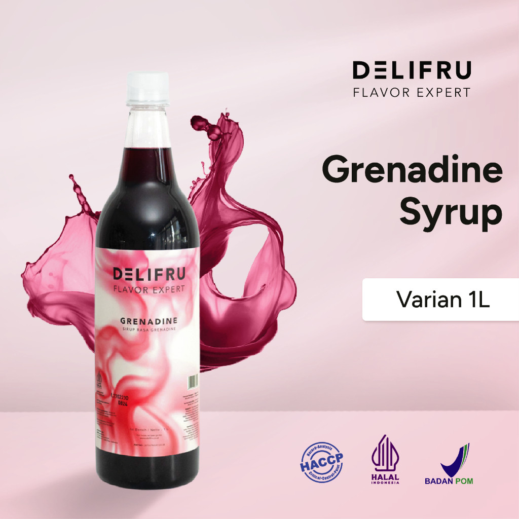

new sale Syrup Grenadine Delifru 1 Liter - Sirup Delima Premium
