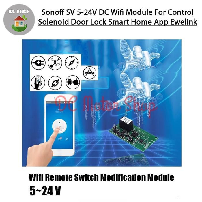 

Promo Sonoff SV 5-24V DC Wifi Module For Control Solenoid Door Lock Smart Ho - Sonoff SV Terlaris