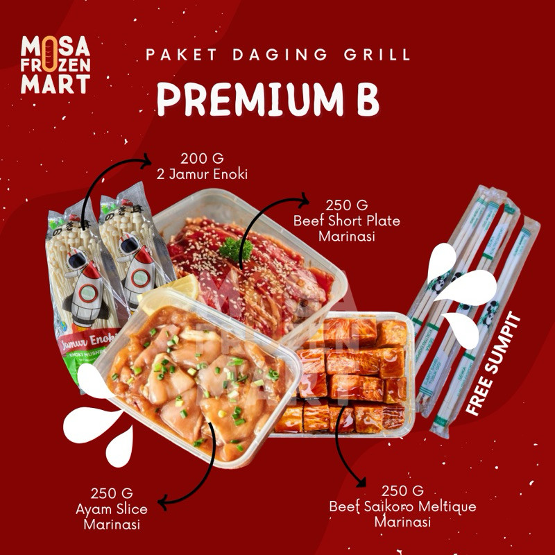 

New Paket Daging Grill Premium B| Paket BbqPremium