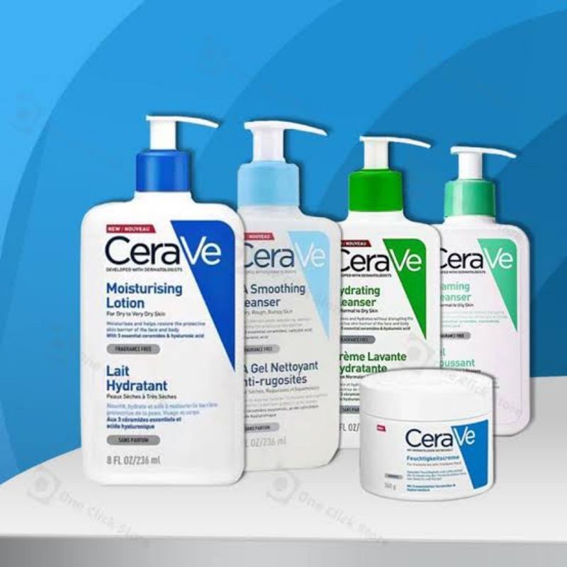 Cerave Foaming Cleanser/Cerave Hydrating Cleanser/Cerave Moisturizing Lotion/Cerave SA Smoothing Cle