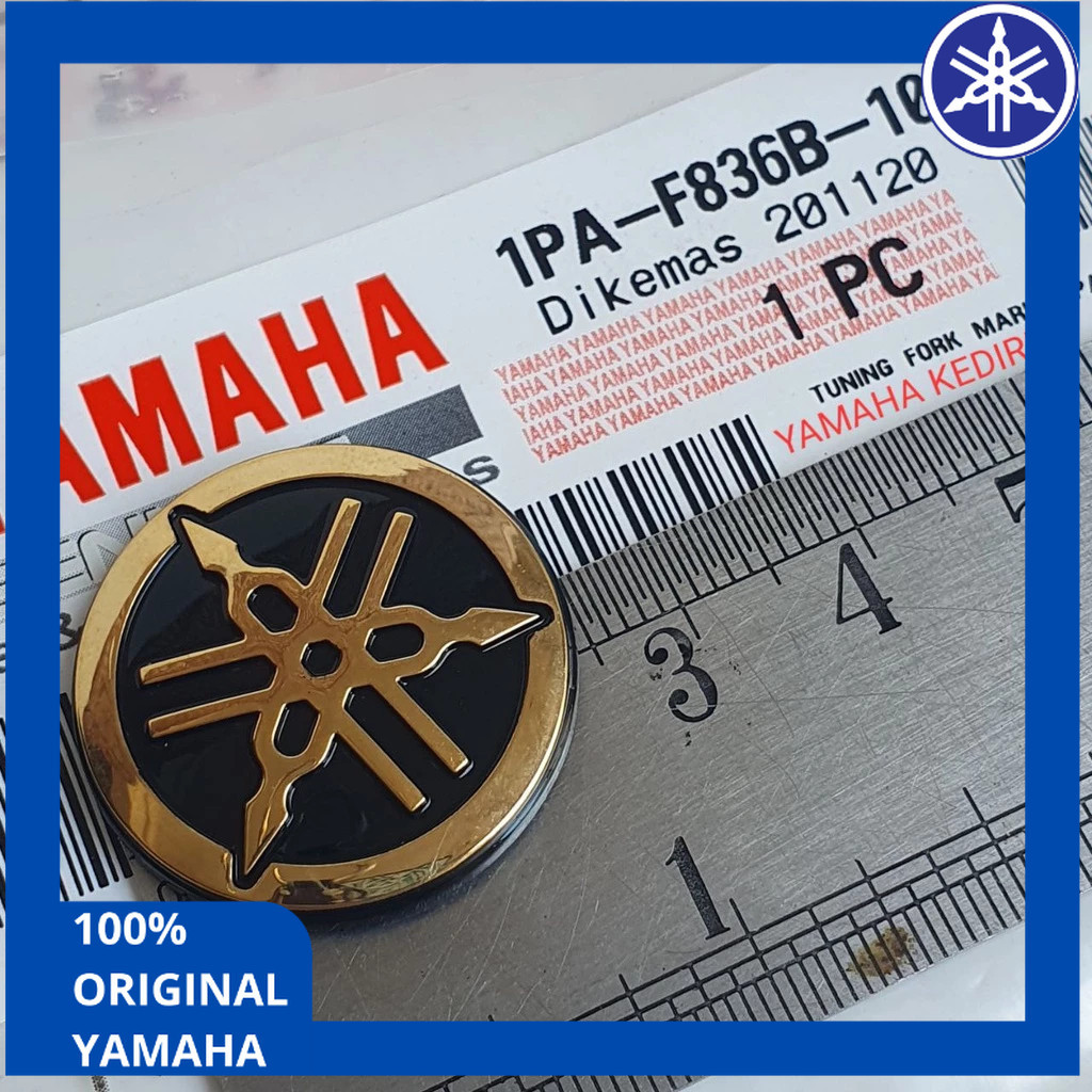 Original Yamaha 1PA-F836B-10 Emblem Gold Vixion / 1PA-F836B-10 FSX HP MRP