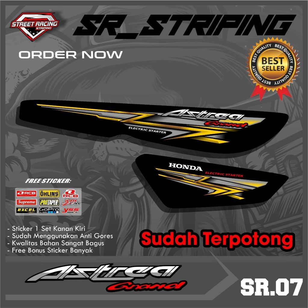 STRIPING GRAND / STRIPING ASTREA GRAND / STIKER GRAND BULUS / CLASSIC TERLARIS SR.07