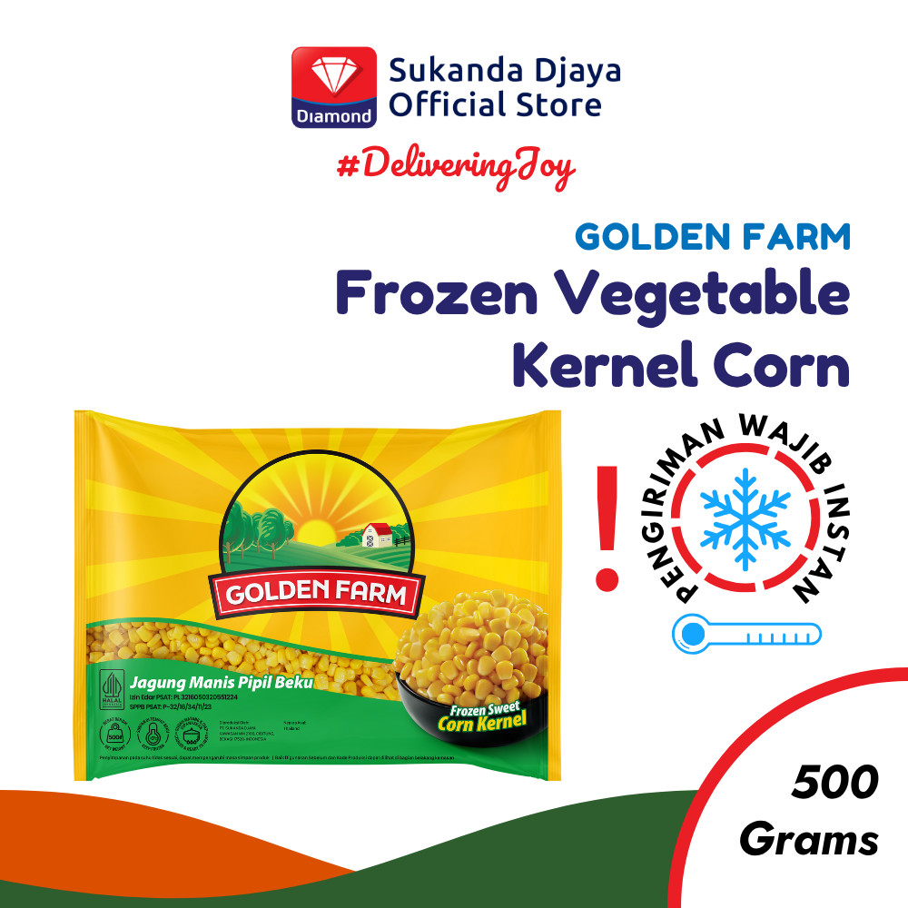 

Golden Farm Jagung Beku Vegetable Frozen Kernel Corn 500 Gr