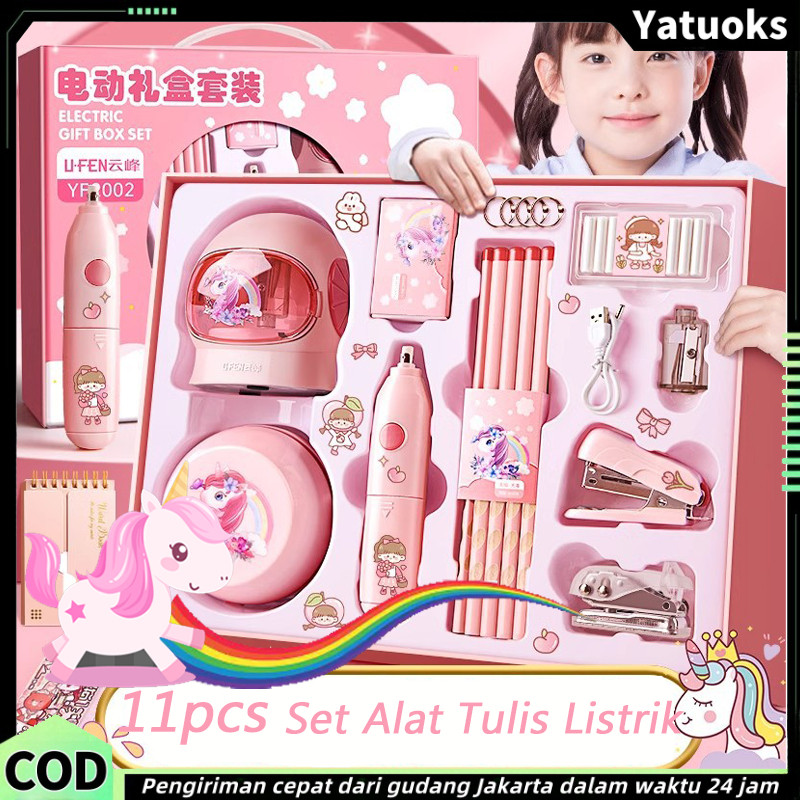 

Set Alat Tulis Listrik/ Set Alat Tulis /Set Alat Tulis Listrik Serbaguna/Elektrik Rautan Penghapus Vacuum Pensil /Anak Alat Perkakas Belajar Anak Perempuan Kado