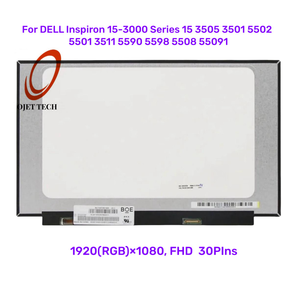 For DELL Inspiron 15-3000 Series 15 3505 3501 5502 5501 3511 5590 5598 5508 55091 FHD Laptop LCD Scr